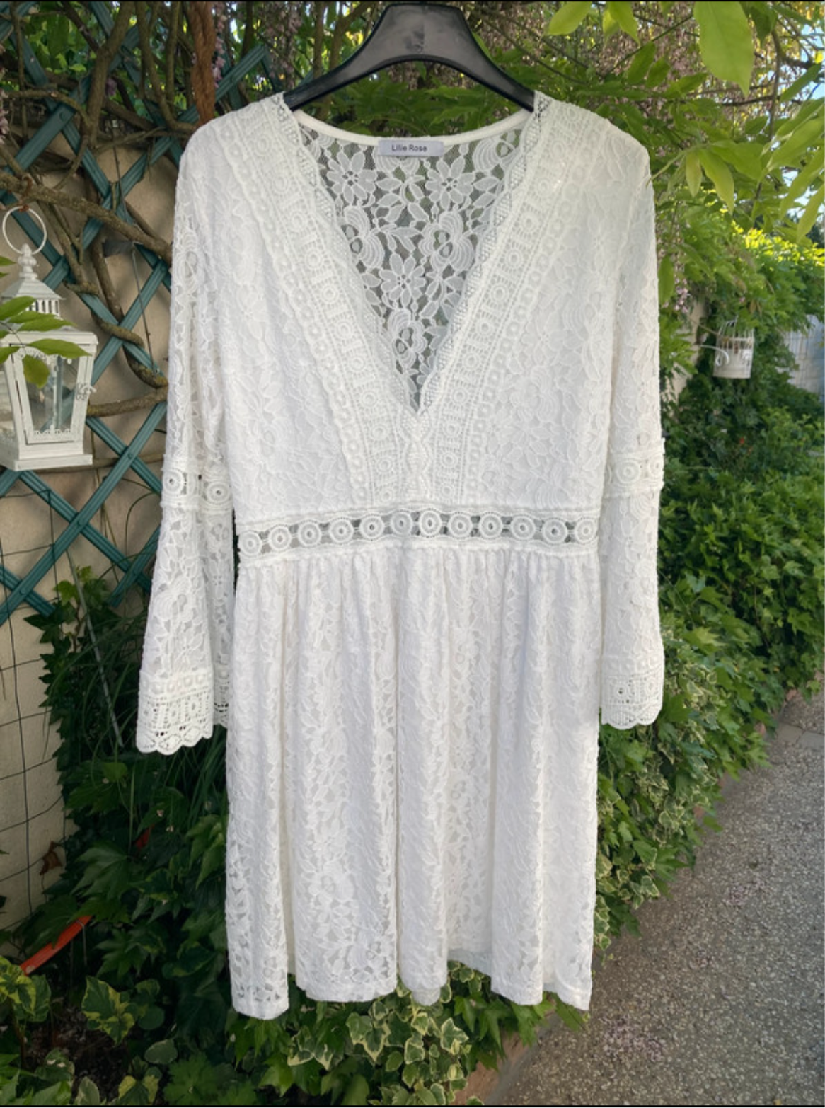 Robe dentelle blanche