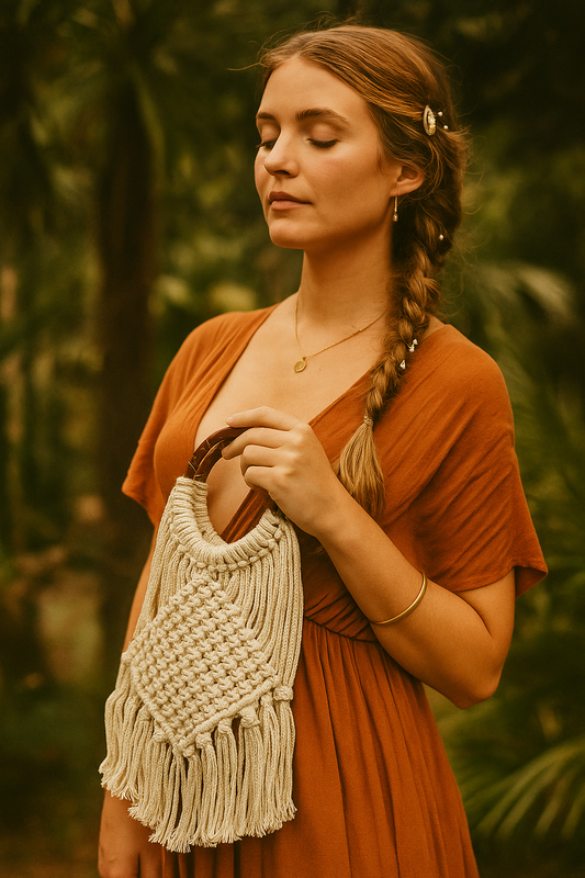 Sac macramé bohème
