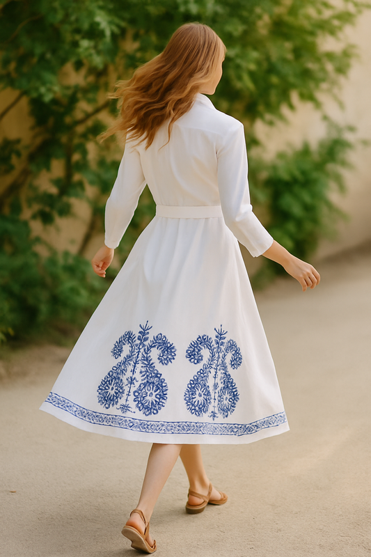 Robe chemise longue