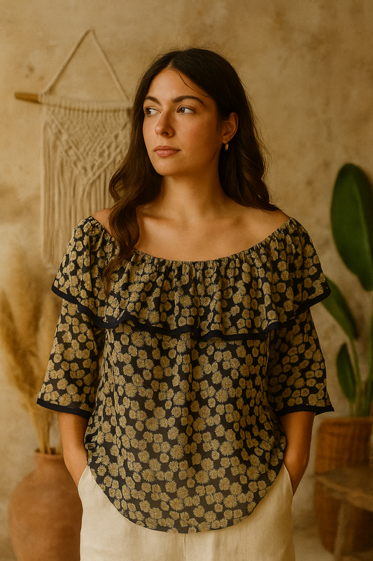 Blouse épaules dénudées