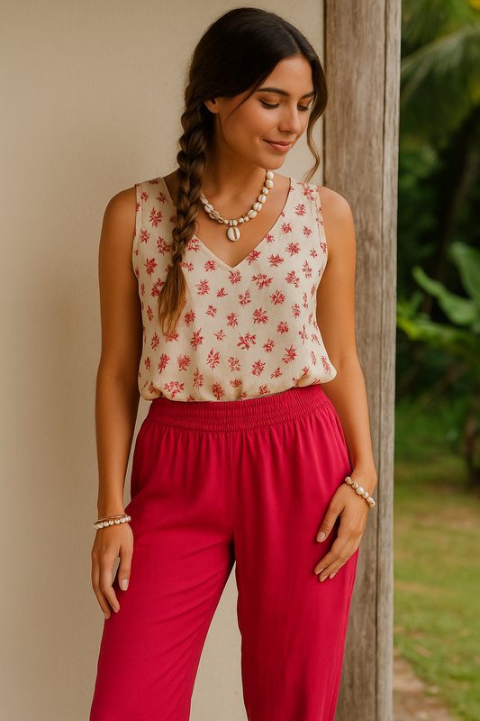 Pantalon Fushia